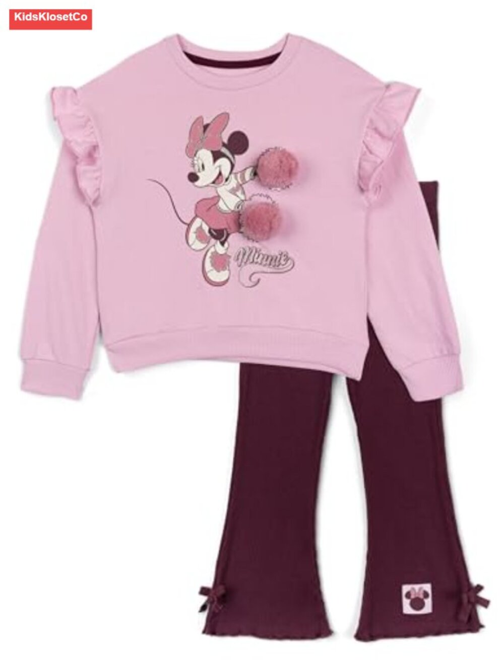 Fleece Sweatshirt and Flare Leggings Set